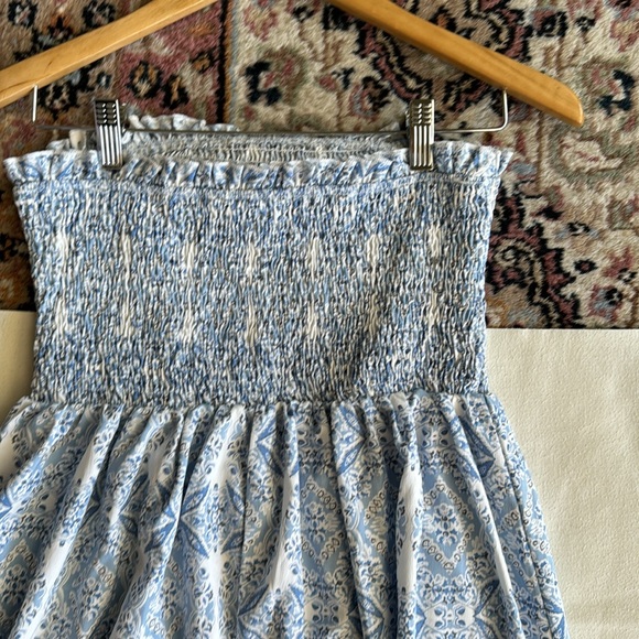 Women’s Floral Print Tube Flowy Dress Size 6 - Picture 9 of 10